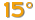 15°C
