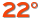 22°C