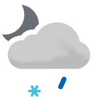 Leichter GraupelWolkenlos